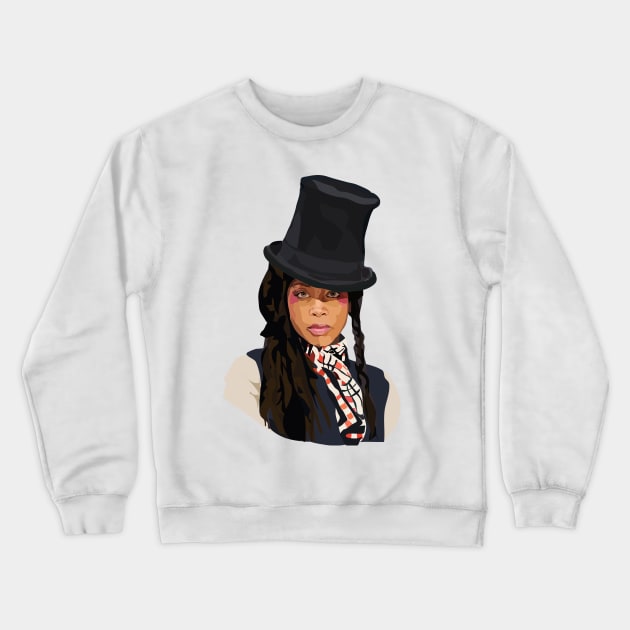 Erykah Badu Crewneck Sweatshirt by annamckay